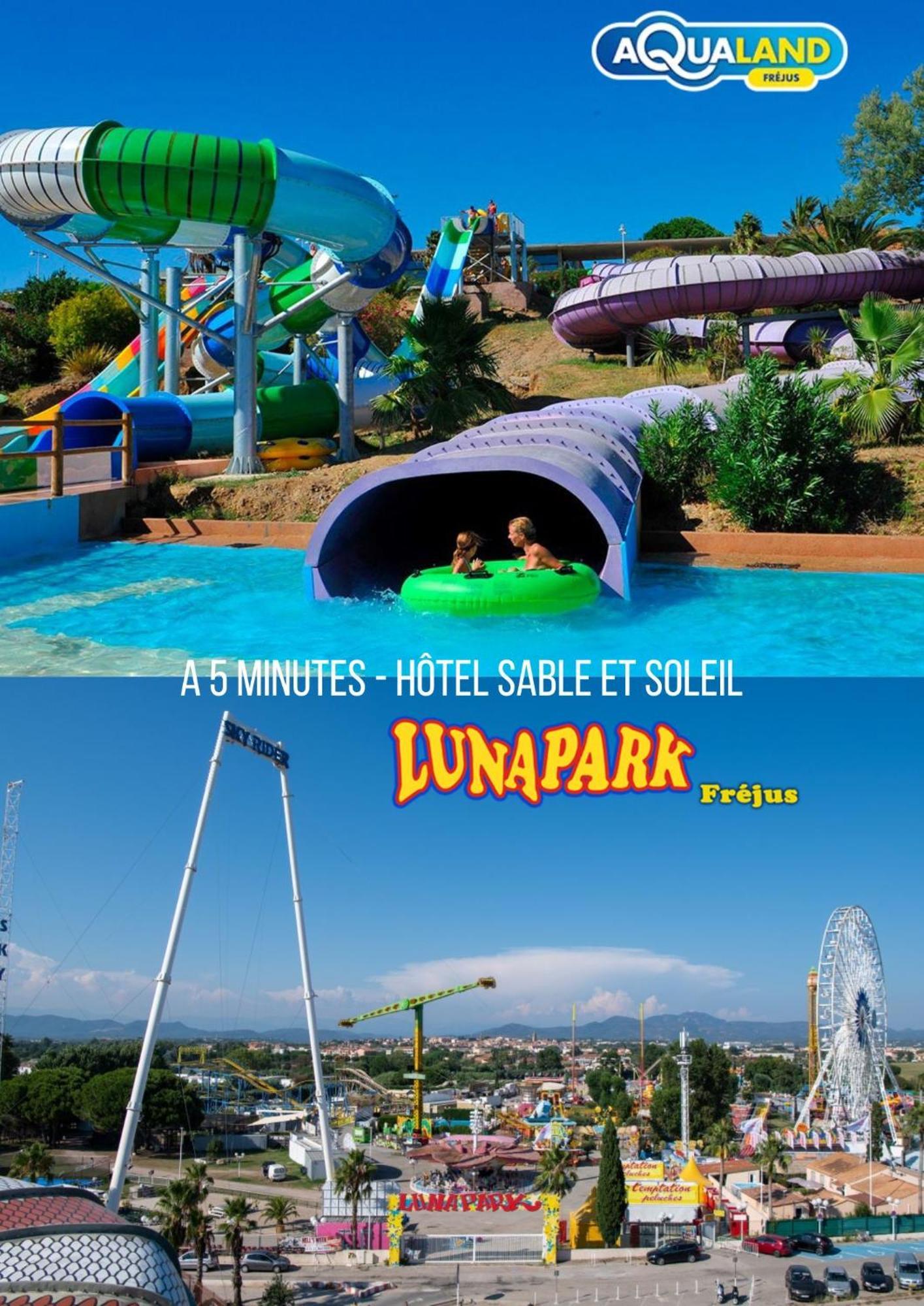 Hotel Sable Et Soleil - Port, Plage Et Jacuzzi Prive Фрежюс Экстерьер фото